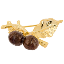 (Self-operated) OSEWAYA brooch retro style acorn design pin niche design acorn forest style