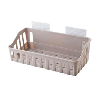 Bathroom storage rack without punching kitchen storage box hanging bracket bathroom storage rack wall wall space