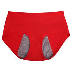 ແມ່ຍິງປະຈໍາເດືອນ Leak-proof Menstrual Panties Modal ນັກສຶກສາເດັກຍິງຝ້າຍບໍລິສຸດຂະຫນາດໃຫຍ່ສີແດງປະຈໍາເດືອນ Pants ສຸຂາພິບານ