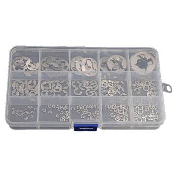 304 stainless steel open retaining ring e-type e-type clamping spring