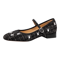 Lily Wei new autumn style small fragrant style flat shoes rabbit gentle Mary Jane shoes small size womens shoes 313233