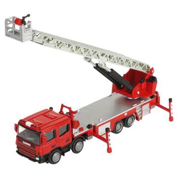 Kaidiwei alloy fire truck model ladder 119 fire extinguishing car children's toy set boy simulation