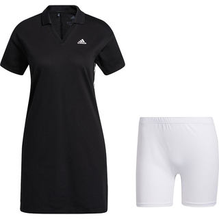 Original adidas sport-freizeitkleid für damen der neuen saison mit v-ausschnitt gv4848