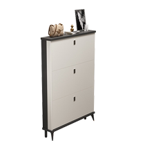 Italian-style ultra-thin shoe cabinet for home entrance 2022 hot new style extremely narrow tipping bucket storage artifact shoe shelf to save space