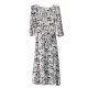Yijia Yijia 2021 summer new dress for women fashion literary waist-hugging and slimming printed long skirt EYXL108
