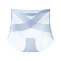 Ice Silk Seamless High Waist Tummy Control Panties Young Womens Tummy Tightening Strong Buttock Shaping Postpartum Butt Lifting Pants Summer