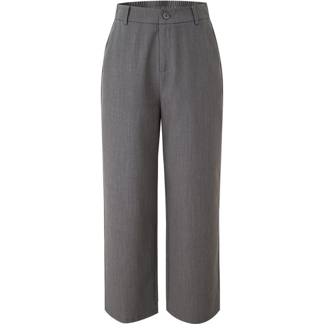 Yalida commuter trousers straight trousers cropped trousers women's summer