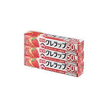 (Self-operated) KUREHA Wuyu Japan imported plastic wrap film convenient for keeping food fruits and vegetables fresh 3 pieces 22cm*50m