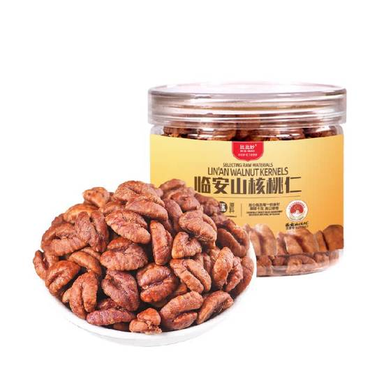 2025年比比妙临安山核桃仁小核桃仁罐装孕妇坚果健康零食杭州特产