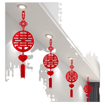 Wedding Cubism Festive Character Lantern Pendant New Room Living Room Ceiling ceiling decorated with male Fang Accessories High feeling