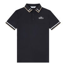THEOPEN British Open Golf Mens Short Sleeve 24 Summer Cool and Comfortable Contrast Color Lapel Polo Shirt