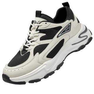 高哥8cm增高鞋男士运动鞋新款休闲男鞋子冬季厚底内增高老爹鞋