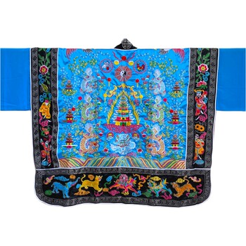 Shuanglong Jiaoyi Taoist Robe, High-Level Taoist Clothing, Premium Embroidered Nine-Dragon Robe, Taoist Priest Clothing, Taiwan