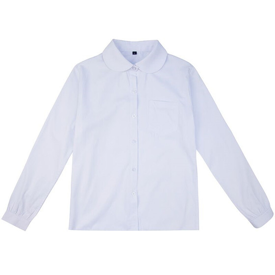 [Park Sakura original] JK uniform shirt female long -sleeved short -sleeved basic models with loose students white shirt