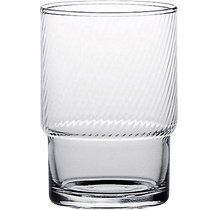 (Self-operated) Japan imported Oriental Sasaki twill stacked water cup Japanese-style household glass cup amber