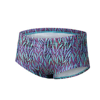 2024 new senti korean men's printed fashion swimming trunk professional training racing swimming trunk boxer shorts