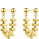 Saturday Fortune S925 Silver Gold Geometric Earrings Women's Earrings Simple Niche 520 Gift for Girlfriend