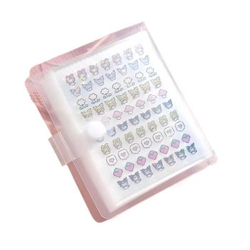 Little nose sticker hand account decoration material storage book manicure laser star waterproof cute sticker girl children high appearance cartoon pattern mini pickup nail sticker pinch mini sticker