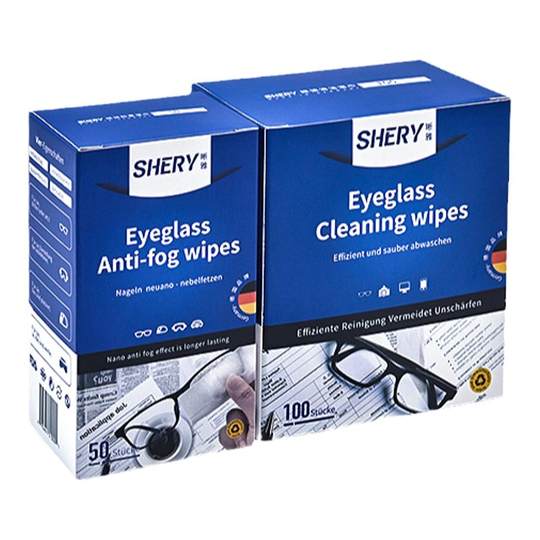 German anti-fog wipe glasses paper cleaning wipes
