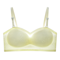 Strapless bra thin summer bra breast-retracting anti-sagging gathered traceless anti-exposure anti-slip inner tube top