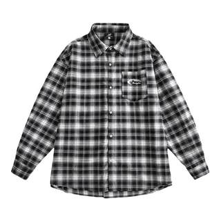 Manyston american casual thin long-sleeved shirt