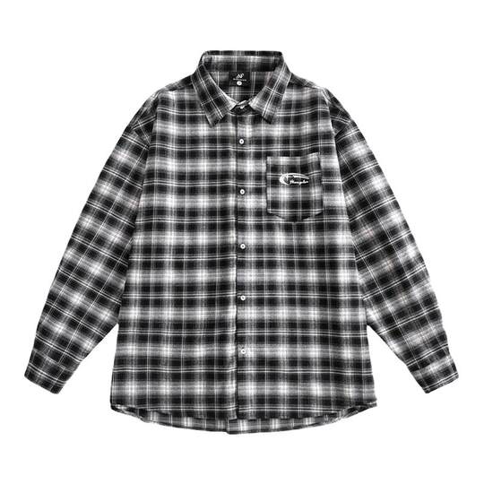 MANYSTON American casual thin long-sleeved shirt