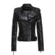 品质保证皮衣女短款水洗pu皮夹克2025春秋长袖修身机车皮衣外套女