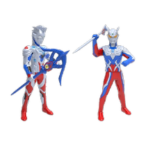 Ultraman is equipped with weapons and can be transformed into movable dolls hand-made model toys birthday gifts for children boys and girls.