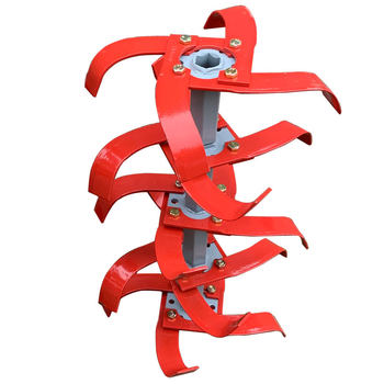 Manganese steel thickened dryland rotary tillage tool assembly ground cutting knife