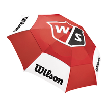 Wilson威尔胜官方高尔夫双层结构轻薄防水尼龙撞色专业雨伞