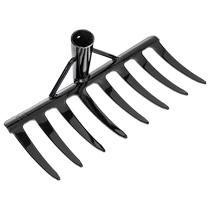 Harrowing Nine Tooth Nail Harrowing Farm Tool Iron Rake Agricultural Tool Turtlet Soil Hugging Multi-Teeth Weeding Pickpocketing Rake