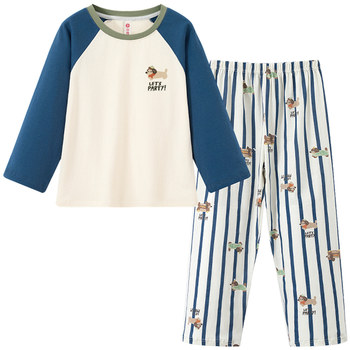 Fenton boys' pajamas spring and autumn category a pure cotton long sleeves