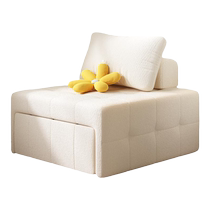 Puff sofa bed folding dual-purpose small apartment living room balcony multi-function 2024 new Internet celebrity single retractable chair