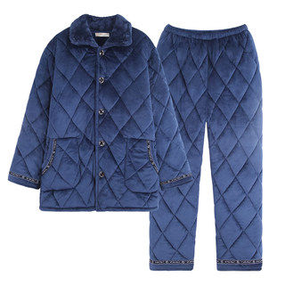 Men's coral fleece quilted style is novel, thickened and quick to warm