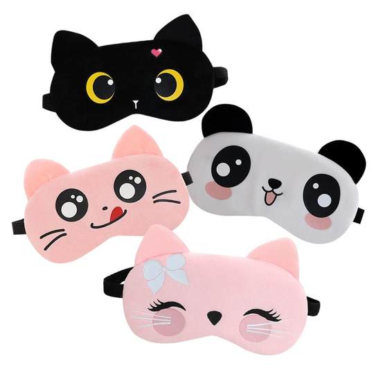 Relieve eye fatigue cartoon eye mask hot and cold compress