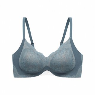 【宋佳同款-蓝风铃】伊维斯无钢圈聚拢内衣小胸显大蕾丝文胸套装