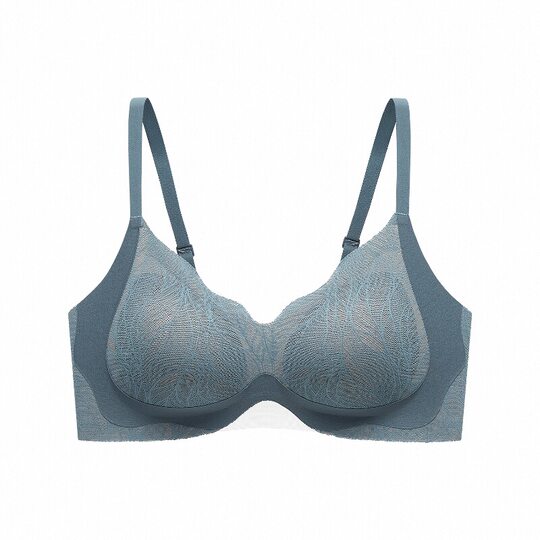 Sujetador micro push up de encaje campana azul de Evis