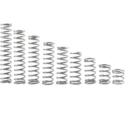 소형 압축 스프링 스테인레스 스틸 304 와이어 직경 0.2/0.3 시리즈 충격 흡수 스프링 압축 스프링 리턴 라이트 강도 3-7