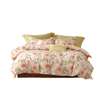 Mercury Home Textiles 100% Cotton Four-piece Set 100% Cotton Set Home Quilt Cover Bedsheet Floral Print Double Bedding 24 New Products