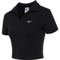 Nike Nike 2024 femmes en collier blouses tricots de broderie sport occasionnel court manches POLO chemises DV7885-010