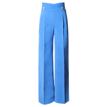 Danbaoluo brand national standard dance modern womens pants new sky blue four seasons modern dance practice pants Latin teacher pants