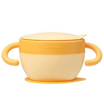 Lock lock children's water injection bowl stainless steel inner bottom