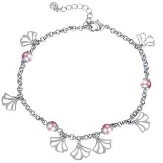 伊泰莲娜纯情之情女脚链时尚女饰品仿珍珠足链银杏叶足饰