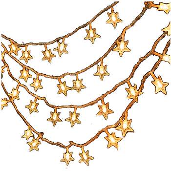 Led star lights flashing lights string lights room decoration