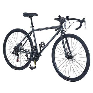 变速死飞自行车公路活飞弯把超快碟刹赛车实心胎成人男女学生单车