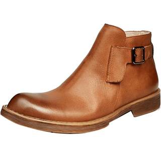 工装靴冬季男鞋英伦短靴高帮鞋复古皮靴皮鞋真皮低筒马丁靴子