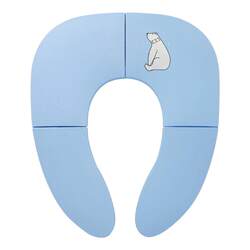 Children's Folding Toilet Seat, Baby Travel Toilet Pad, Hotel Travel Folding Toilet Seat, Foldable and Storageable