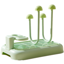 Baby bottle drain rack drying rack baby portable bottle cleaning brush baby dustproof bottle water filter storage rack