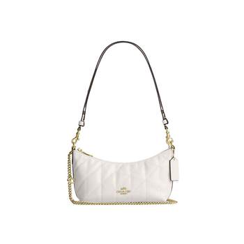 Coach's official outlet model caitlin women's shoulder crossbody handbag half-moon bag cew99