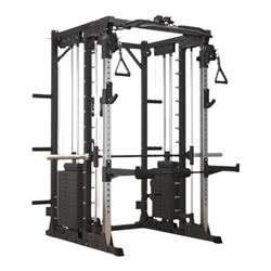 Multi-Functional Integrated Fitness Equipment with Overhead Pulldown, Smith Machine, Comprehensive Training Equipment, Bird Fly, and Squat Rack